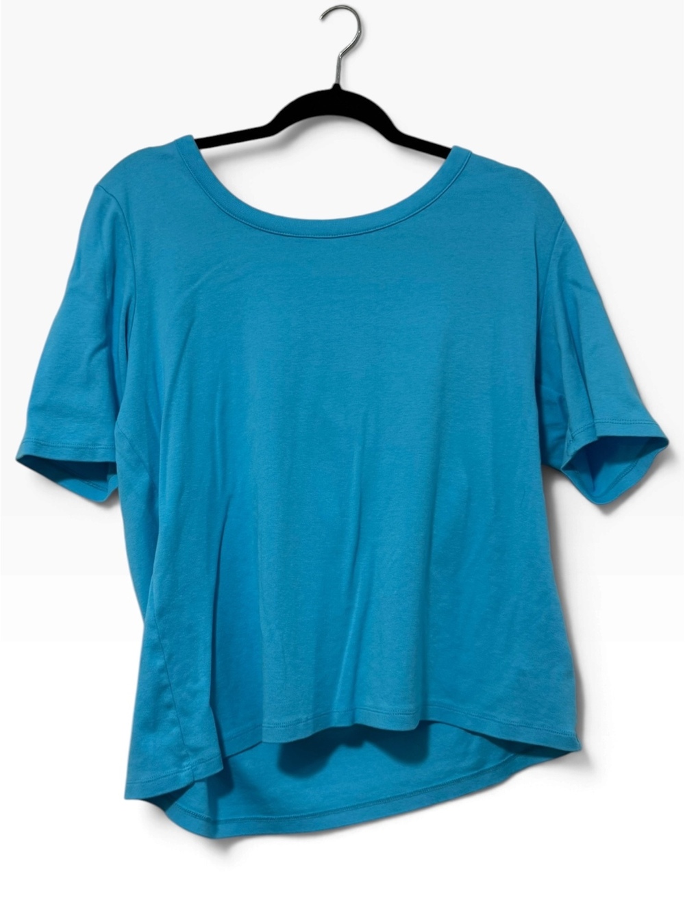 Talbots Women's Blue Cotton Short Sleeve T-Shirt XL